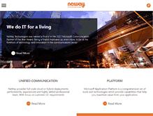 Tablet Screenshot of neway-technologies.com